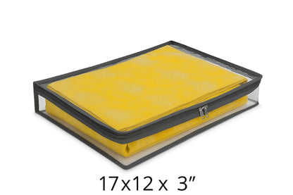 Transparent Saree Covers – Pack of 2 | Saree Bags 100% Durable Zip| Dust & Moisture Proof | Thick Crumple-Free Plastic