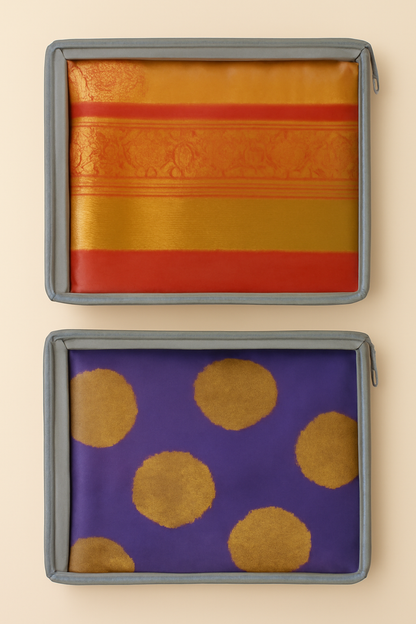 Transparent Saree Storage Bags – Pack of 2